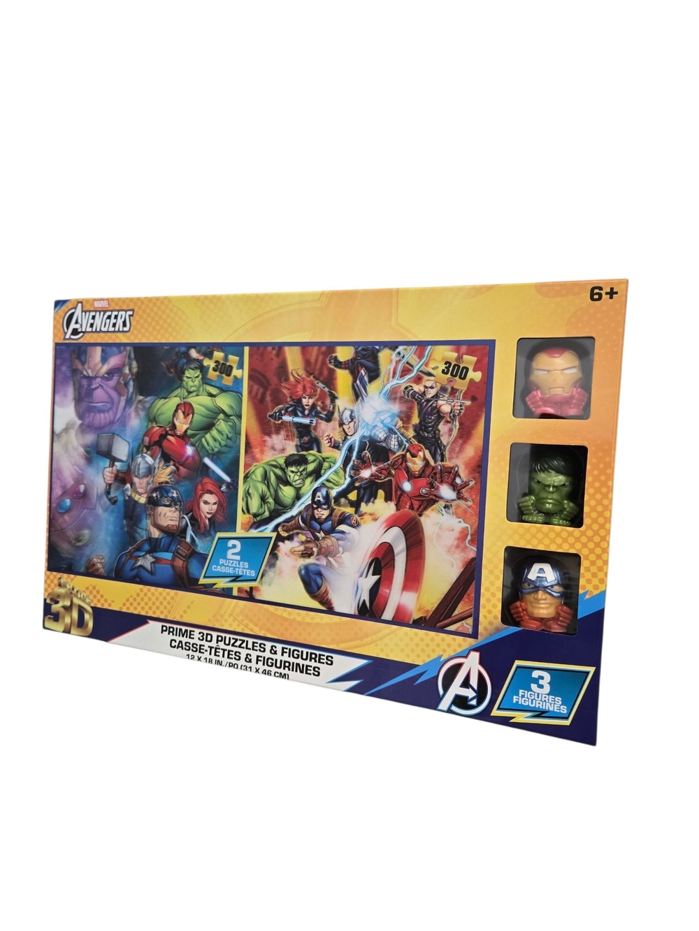 Avengers Prime 3D Puzzle & Figures Set – 2×300pc Lenticular Puzzles